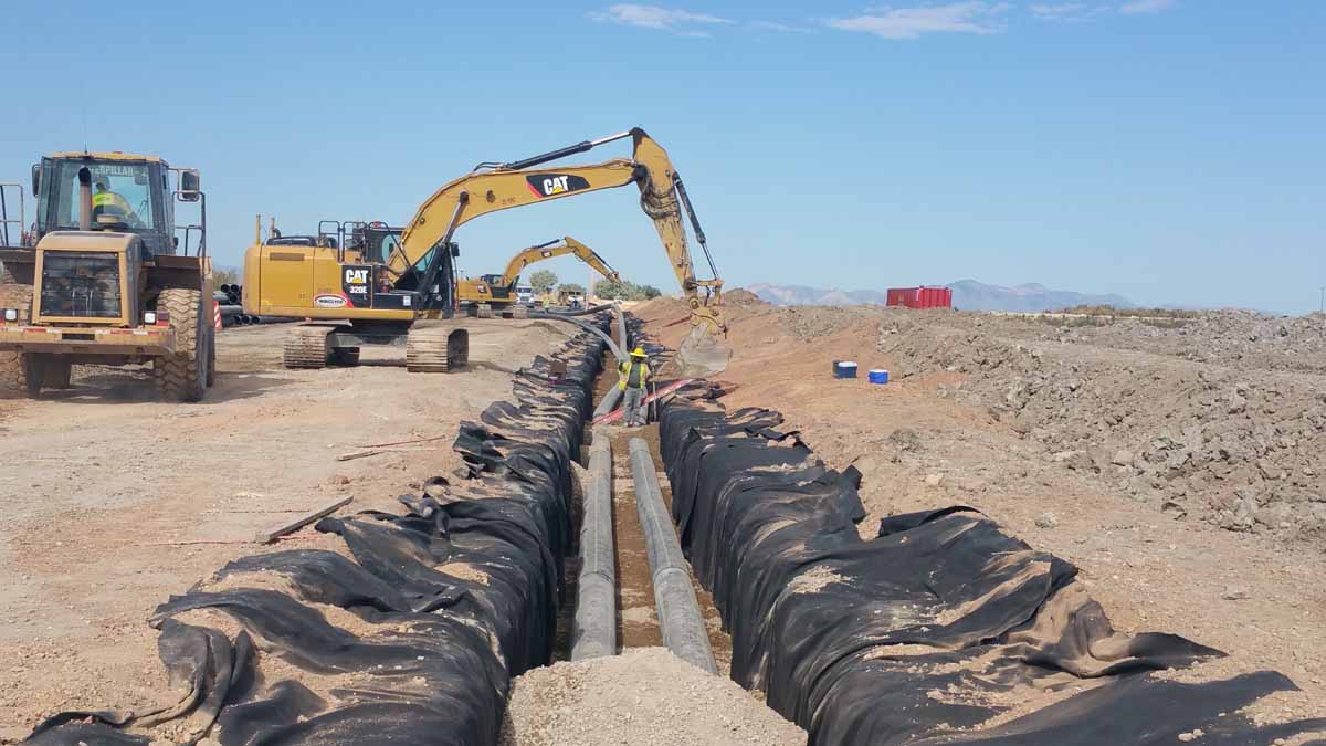 Utah Prison Offsite Utility Construction Installing utilities