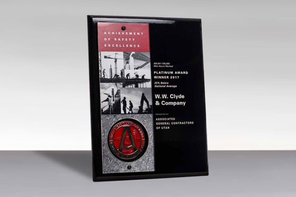 W.W. Clyde & Co. 2017 Achievement of Safety Excellence