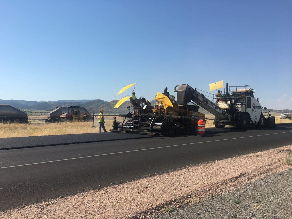 Laying down 88,000 tons of 2”SMA overlay.