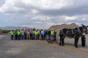 Clyde and Sumsion Family with a Fresno Plow