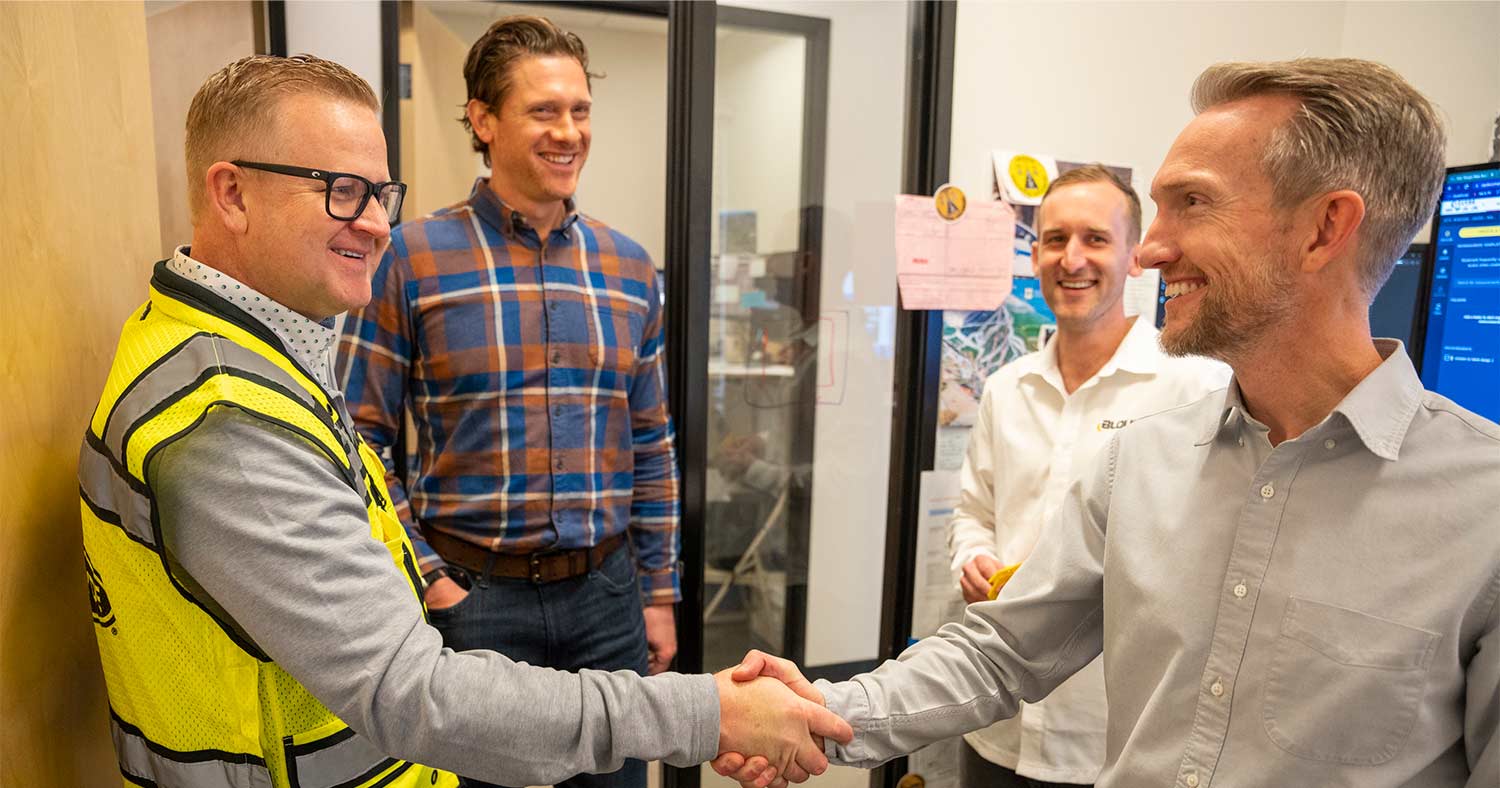 President Dustin Olson meets with Blount Team Members