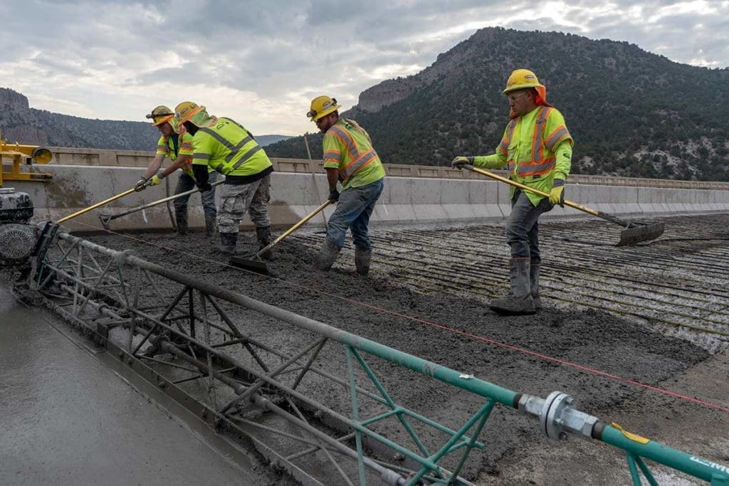 concrete paving on I-70