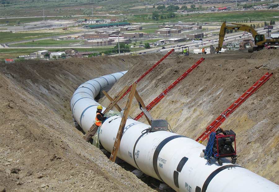 70,000,000 | Gallons a day can be moved through the 12 mile Point of the Mountain Aqueduct