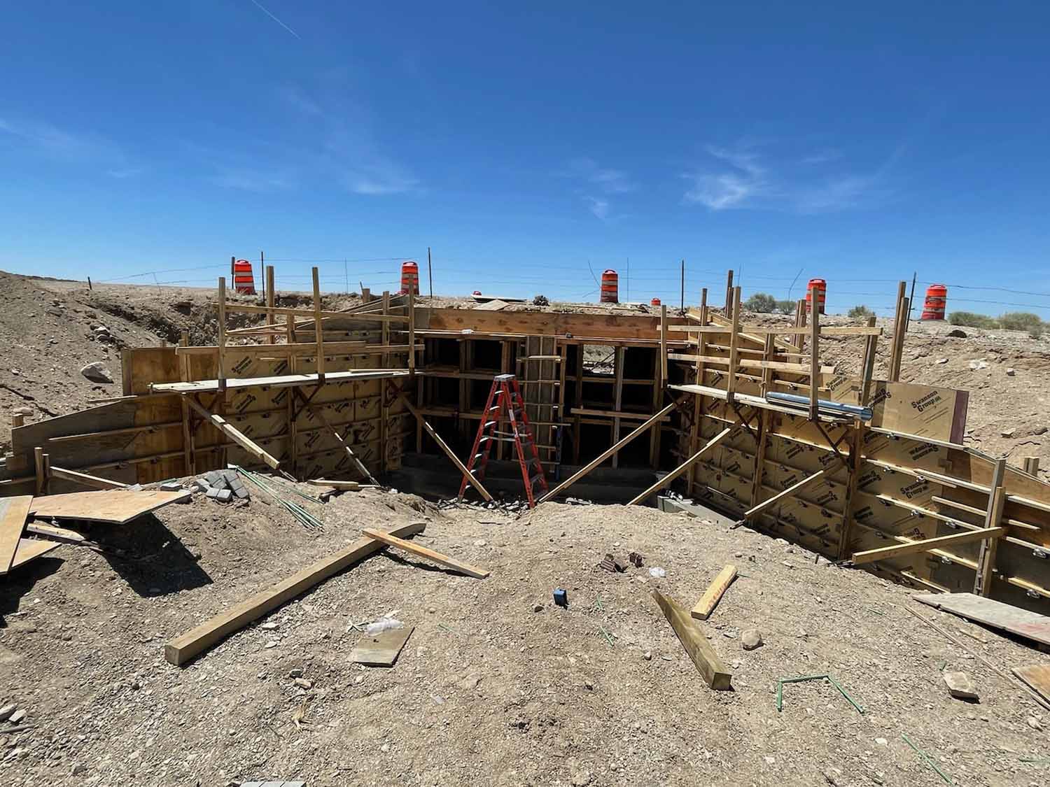 Tonopah NV, Box Culvert Extensions preformed concrete structure