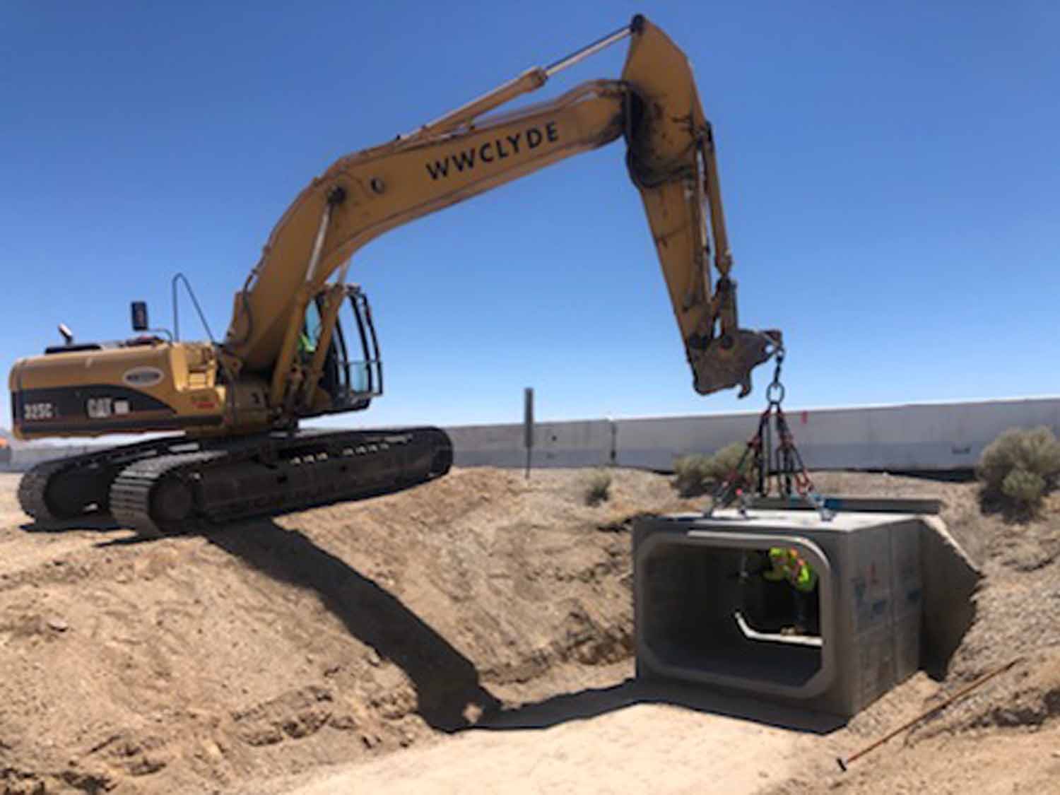 Tonopah NV, Box Culvert Extensions preformed concrete structure box culvert installation