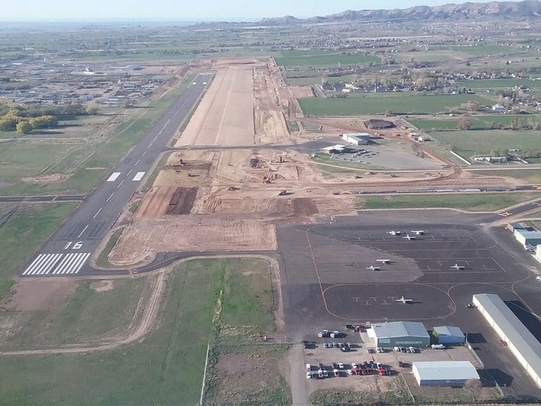 Vernal Airport Runway Reconstruction Aerial View