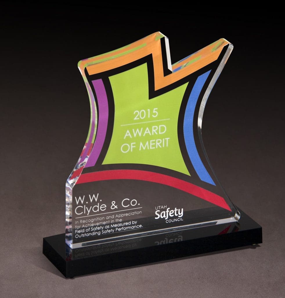 2015 Utah Safety Council Award of Merit