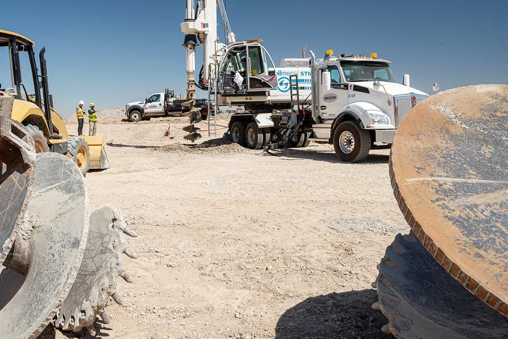 Dry well Auger Drilling