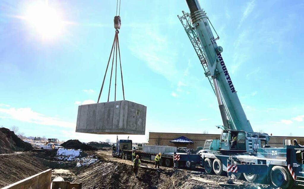 Layton canal box culvert installation