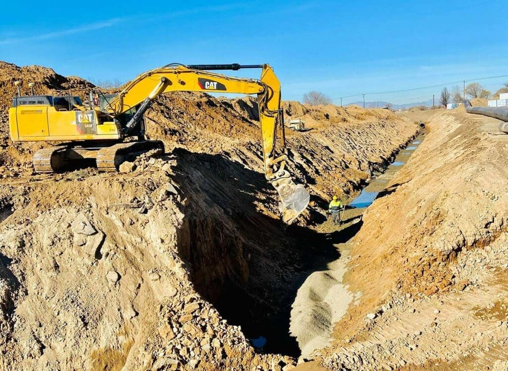 Layton Canal excavation earthwork