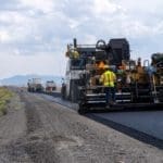 Hot Asphalt Paving on I-80