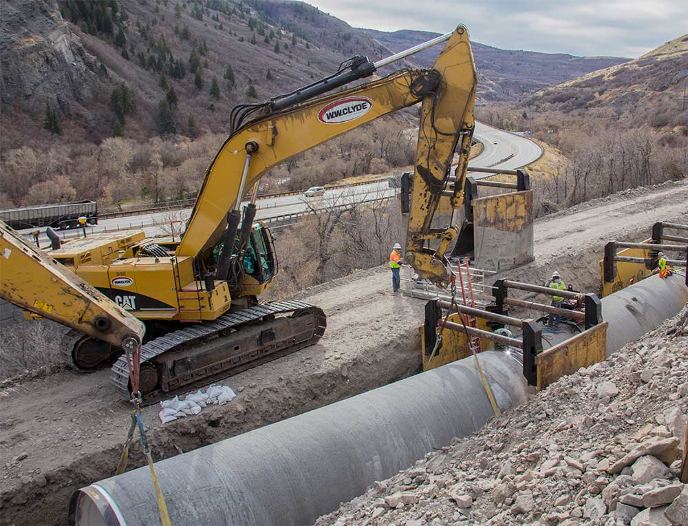 Olmsted water pipe installation