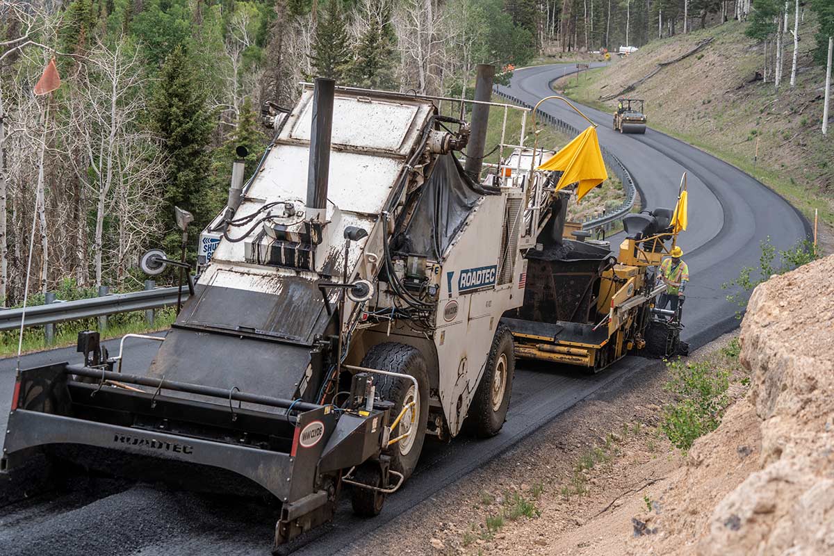 Asphalt Paving SR-153 Beaver Canyon