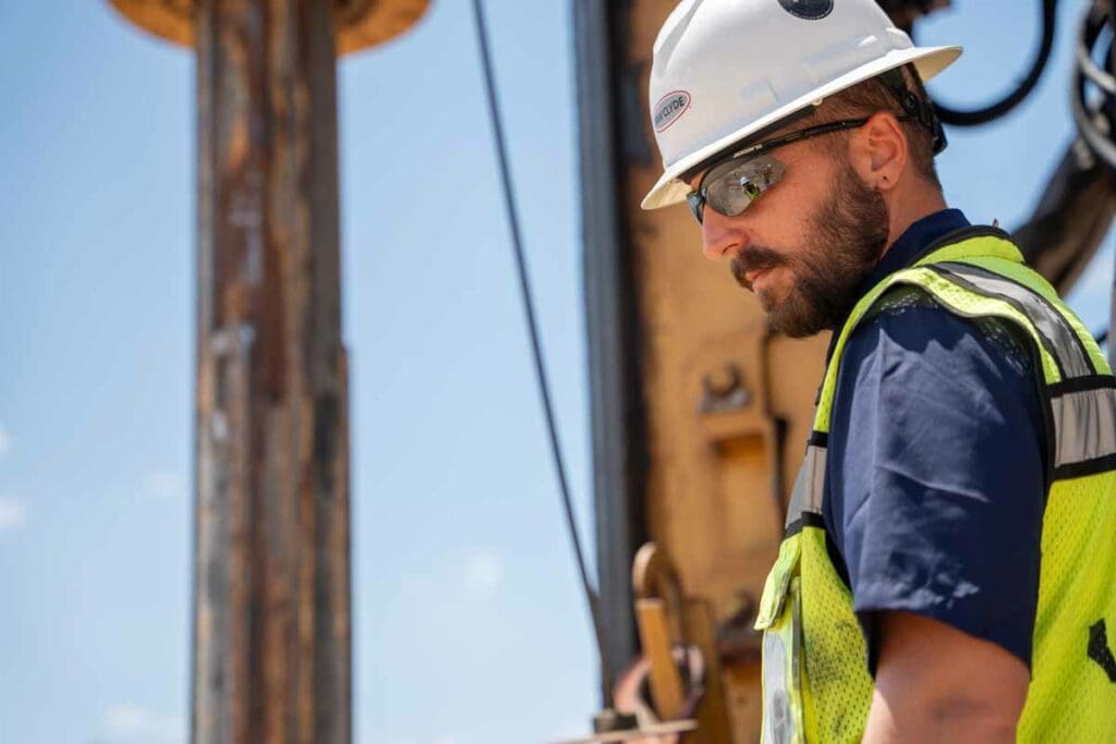 Dry well construction team member for WW Clyde