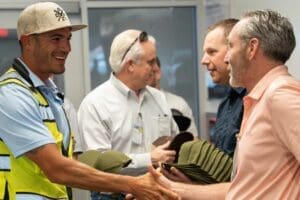 Greeting at safety week