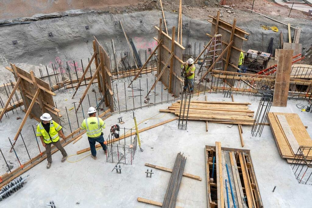 Sixth Water Flow Control Structure pipe installation