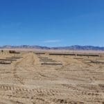 Preparing the posts for Solar panels in Milford Solar farm