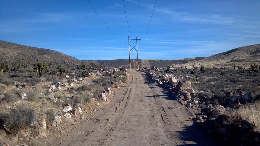 Provided access roads and worksites for a 234 mile long, 500-kV transmission line in Nevada