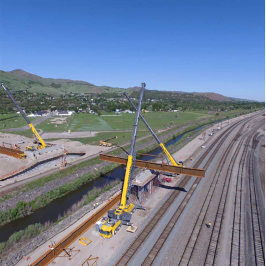 rail overpass construction
